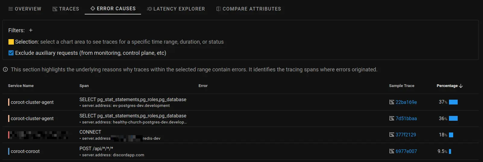 coroot-traces-error-causes